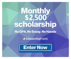 2,500 dollar scholarship giveaway no essay no gpa