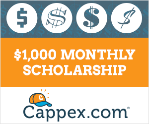 Thumbnail for $1,000 Cappex Easy College Money Scholarship